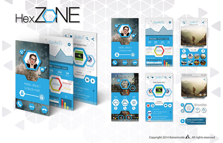 UI Design Grafikdesign Interfaces Hexzone