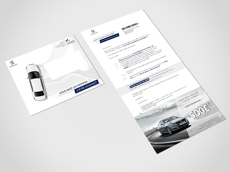 Print Design Direction artistique Peugeot Mailing