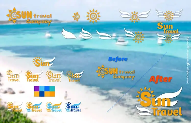 Logo Design Sun Travel