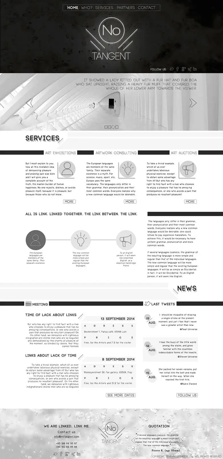 Webdesign Homepage NoTangent